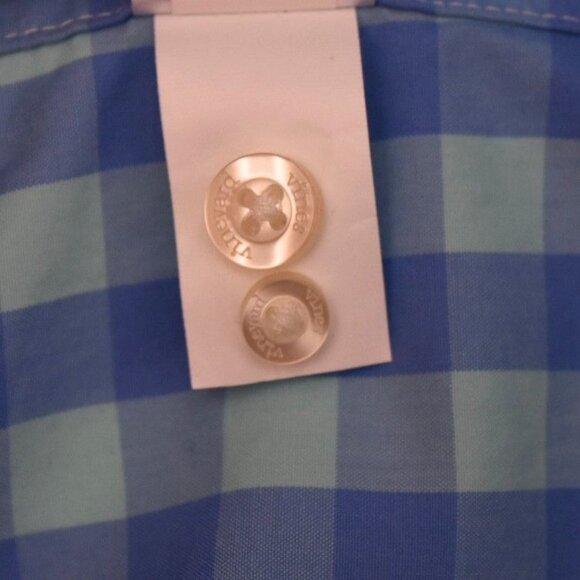 Vineyard Vines Mens Slim Fit Tucker Shirt XS Blue Plaid Checked Button Down - Picture 5 of 6